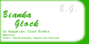 bianka glock business card